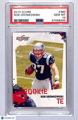 Rob Gronkowski 2010 Score #383 PSA 10