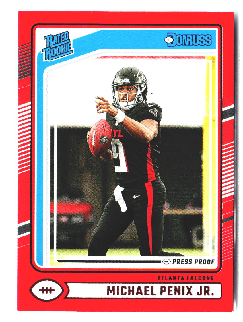 Michael Penix Jr. 2024 Panini Donruss Red Press Proof #308