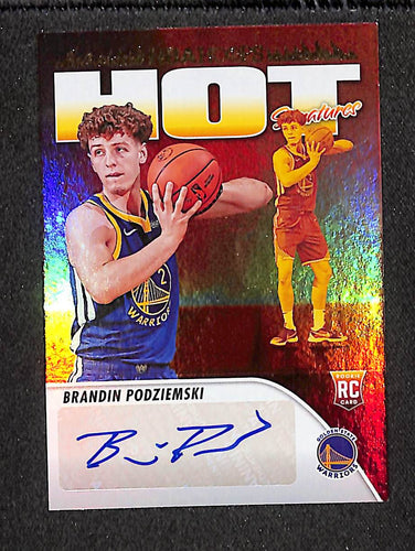 Brandin Podziemski 2023-24 Hoops Hot Signatures Rookie #HSR-BP