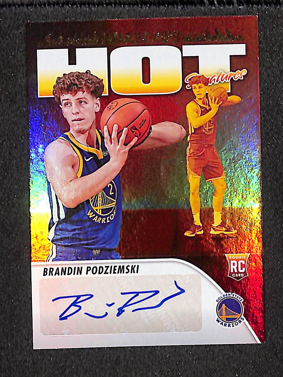Brandin Podziemski 2023-24 Hoops Hot Signatures Rookie #HSR-BP