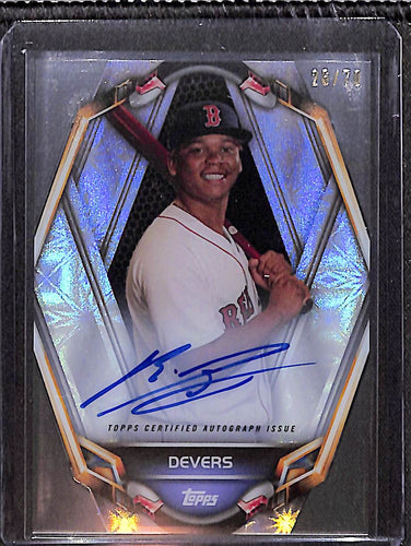 Rafael Devers 2019 Topps High Tek PortraiTEK Autographs #PT-RD #/70