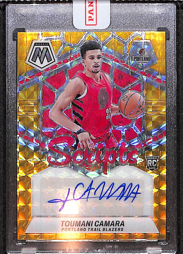 Toumani Camara 2023-24 Panini Mosaic Rookie Scripts Gold #RS-CAM #/10