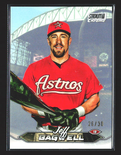 Jeff Bagwell 2024 Stadium Club Chrome Pearl White Refractors #128 #/30