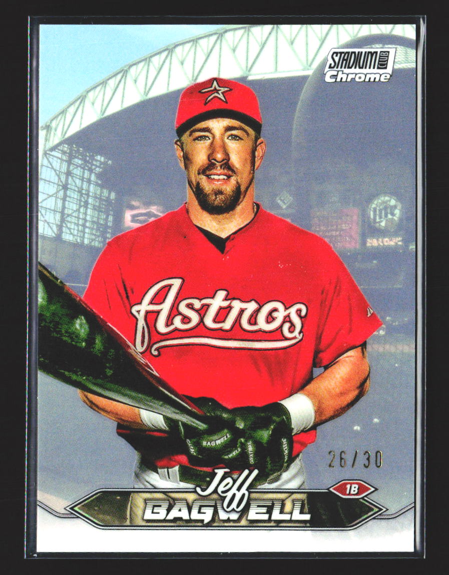 Jeff Bagwell 2024 Stadium Club Chrome Pearl White Refractors #128 #/30