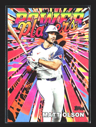 Matt Olson 2025 Topps Power Players Orange #PP-4 #/25