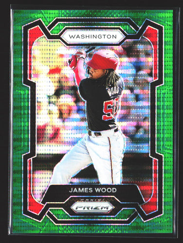 James Wood 2024 Panini Prizm Green Pulsar Prizms #129 #/25