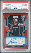 Load image into Gallery viewer, Jalen Suggs 2021 Panini Prizm Rookie Signatures Rookie Signatures-Choice #RSJSU PSA 10
