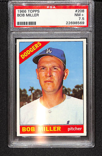 Bob Miller 1966 Topps #208 PSA 7.5