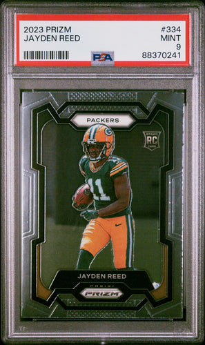 Jayden Reed 2023 Panini Prizm #334 PSA 9