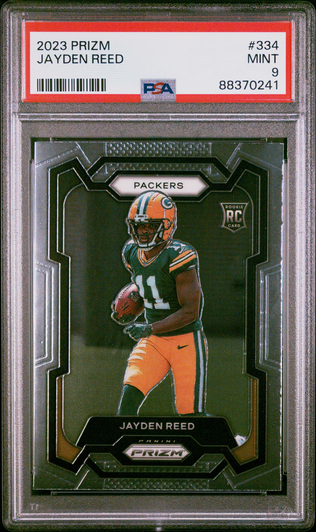 Jayden Reed 2023 Panini Prizm #334 PSA 9