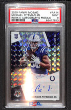 Load image into Gallery viewer, Michael Pittman Jr. 2020 Panini Mosaic Rookie Autographs Prizm #RA14 PSA 9
