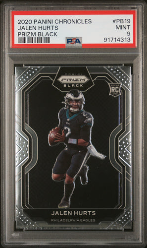 Jalen Hurts 2020 Panini Chronicles Prizm Black #PB-19 PSA 9