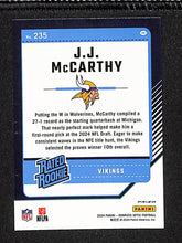 Load image into Gallery viewer, J.J. McCarthy 2024 Donruss Optic Holo #235
