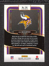 Load image into Gallery viewer, J.J. McCarthy 2024 Panini Select Red &amp; Blue Prizm Shock #134
