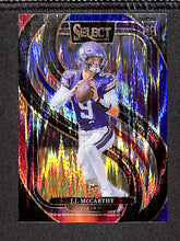 Load image into Gallery viewer, J.J. McCarthy 2024 Panini Select Red &amp; Blue Prizm Shock #134
