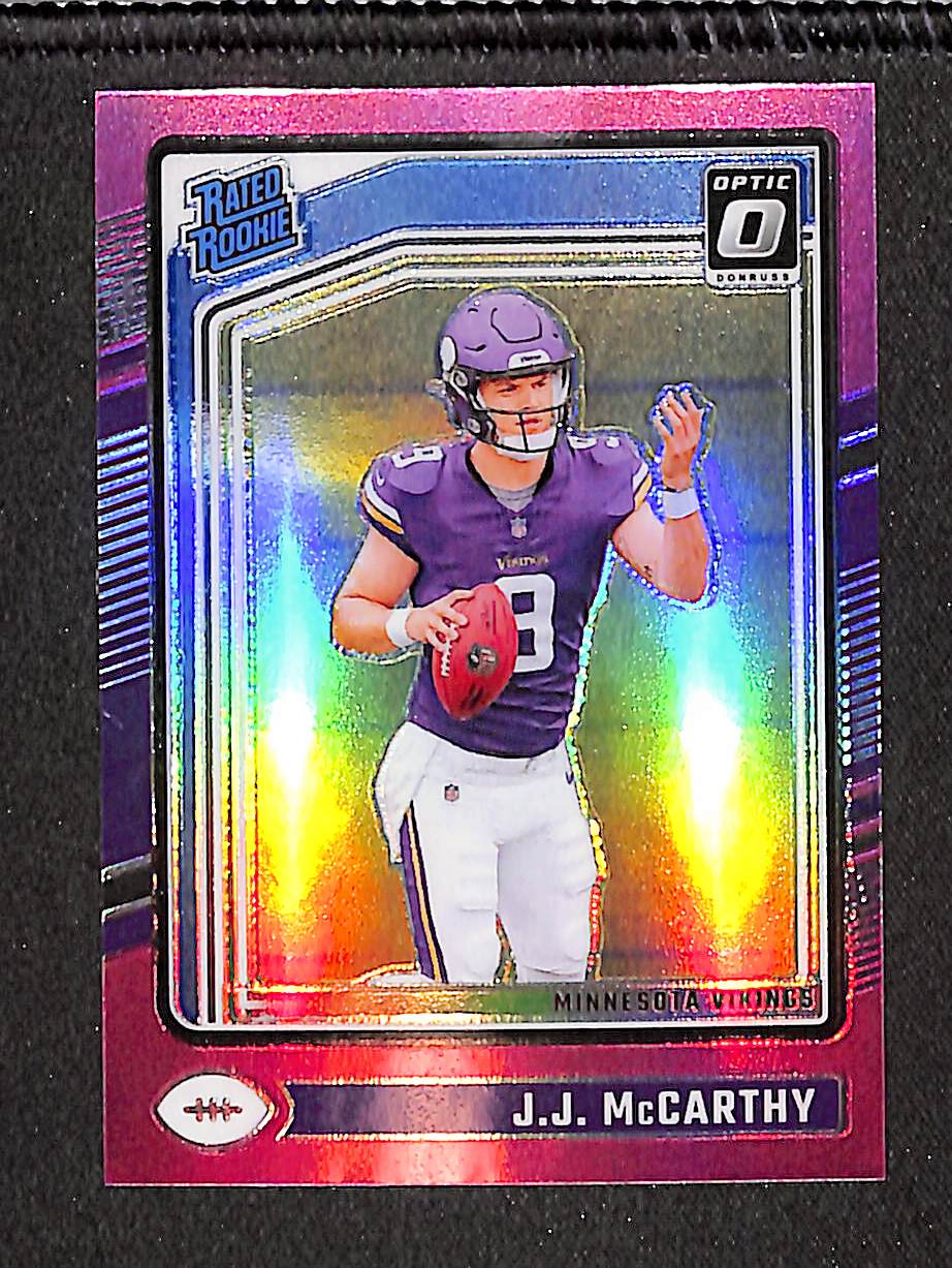 J.J. McCarthy 2024 Donruss Optic Pink #235