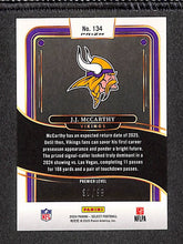 Load image into Gallery viewer, J.J. McCarthy 2024 Panini Select Light Blue Prizm #134 #/99
