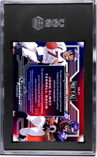 Load image into Gallery viewer, John Elway / Terrell Davis AU, SN1 2024 Leaf Metal Signature Series Dual Signatures Crystal Dark Blue #DS-21 /1 SGC 9

