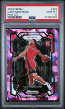 Load image into Gallery viewer, Cam Whitmore 2023 Panini Prizm Pink Ice #129 PSA 10
