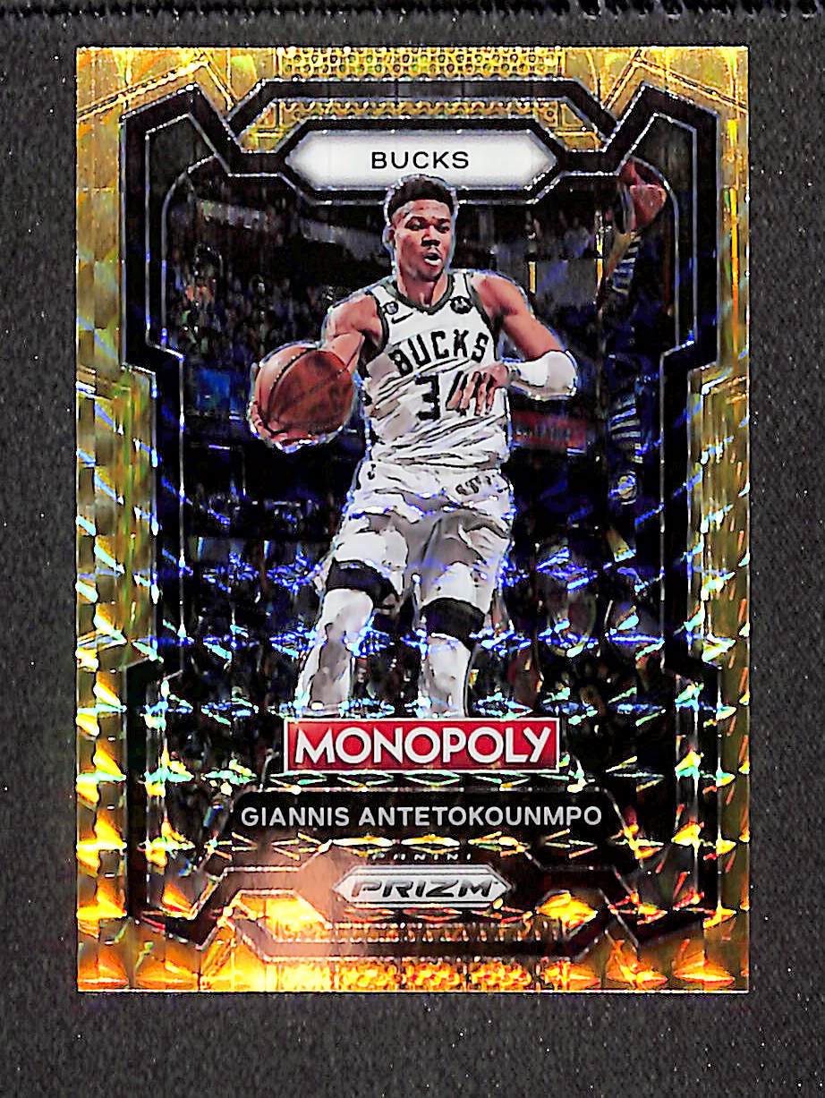 Giannis Antetokounmpo 2023-24 Panini Prizm Monopoly Gold #49 #/49
