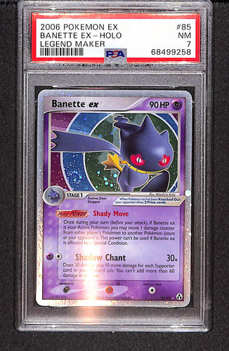 Banette Ex-Holo 2006 Pokemon Ex Legend Maker Legend Maker #85 PSA 7