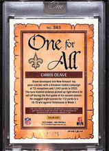 Load image into Gallery viewer, Chris Olave 2023 Panini One Blue #343 #/75
