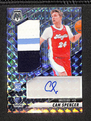 Cam Spencer 2024-25 Panini Mosaic Rookie Jersey Autographs #RJA-CAM