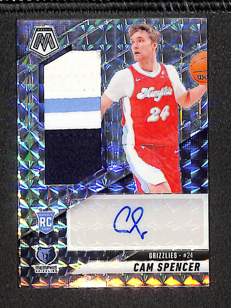 Cam Spencer 2024-25 Panini Mosaic Rookie Jersey Autographs #RJA-CAM