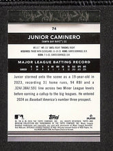 Load image into Gallery viewer, Junior Caminero 2024 Topps Museum Collection Gold #74 #/199

