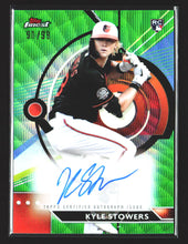 Load image into Gallery viewer, Kyle Stowers 2023 Finest Finest Autographs Green Wave Refractor #FA-KS #/99
