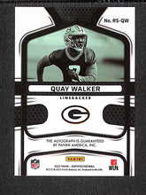 Load image into Gallery viewer, Quay Walker 2022 Panini Certified Rookie Signatures Teal Etch #RS-QW #/15
