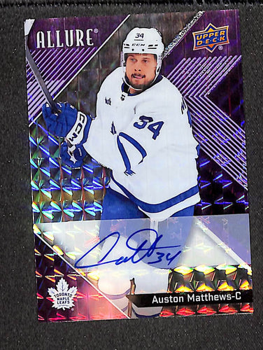 Auston Matthews 2024-25 Upper Deck Allure Auto Purple Diamond #16 #/10