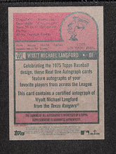 Load image into Gallery viewer, Wyatt Langford 2024 Topps Heritage Real One Autographs (High Number) #ROAWL
