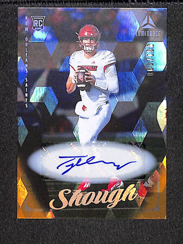 Tyler Shough 2025 Panini Luminance Base Luminance Gold Auto #130 #/100