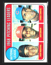 Load image into Gallery viewer, National League 1968 Pitching Leaders (Juan Marichal / Bob Gibson / Fergie Jenkins) LL 1969 Topps #10
