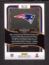 Load image into Gallery viewer, Drake Maye 2024 Panini Select Black &amp; Blue Prizm Shock #113
