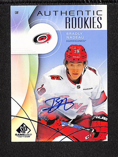 Bradly Nadeau 2024-25 SP Game Used Auto Blue #239