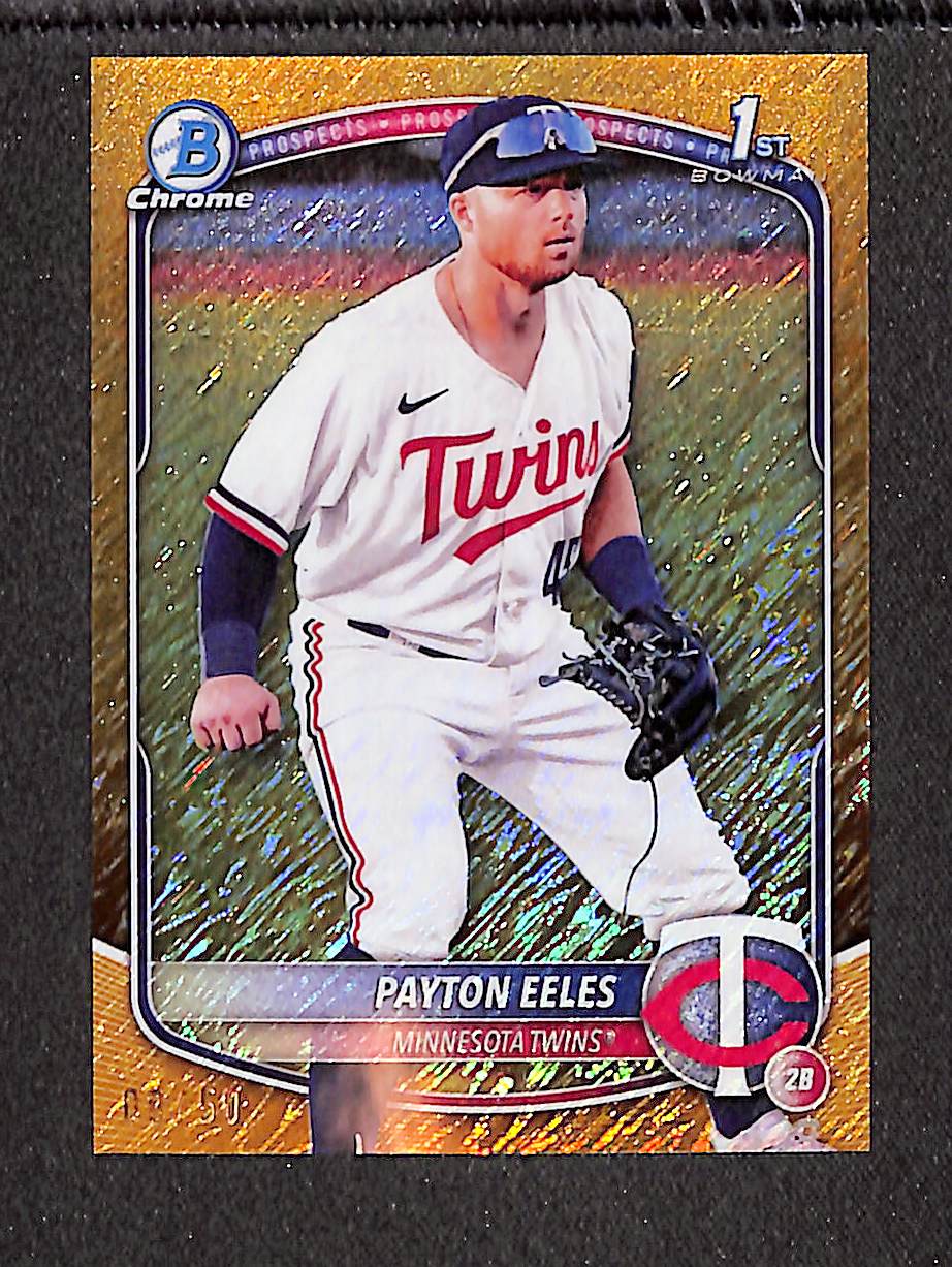 Payton Eeles 2025 Bowman Chrome Prospects Gold Shimmer Refractor #BCP-78 #/50