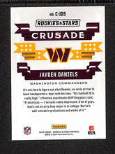Load image into Gallery viewer, Jayden Daniels 2024 Panini Rookies &amp; Stars Crusade Red Plaid #C-JDS
