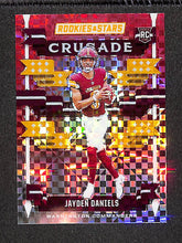 Load image into Gallery viewer, Jayden Daniels 2024 Panini Rookies &amp; Stars Crusade Red Plaid #C-JDS
