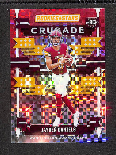Jayden Daniels 2024 Panini Rookies & Stars Crusade Red Plaid #C-JDS