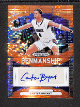 Load image into Gallery viewer, Carter Bryant 2024 Panini Prizm DP Penmanship Prizms Orange Pulsar #P-CBY #/49

