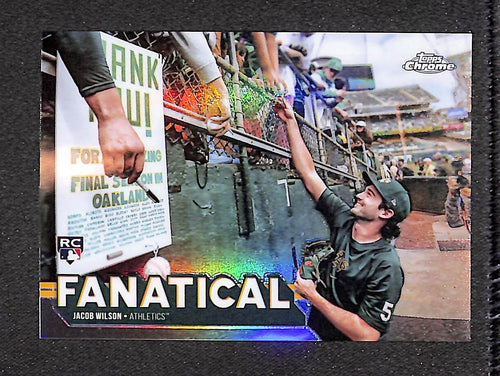 Jacob Wilson 2025 Topps Chrome Fanatical #FAN-23