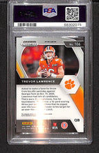 Load image into Gallery viewer, Trevor Lawrence 2021 Panini Prizm Draft Picks Silver Prizm #106 PSA 9
