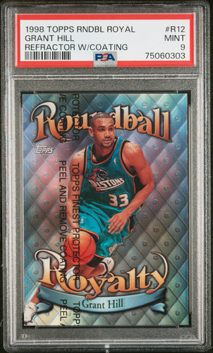 Grant Hill 1998 Topps Roundball Royalty Refractor-W/Coating #R12 PSA 9