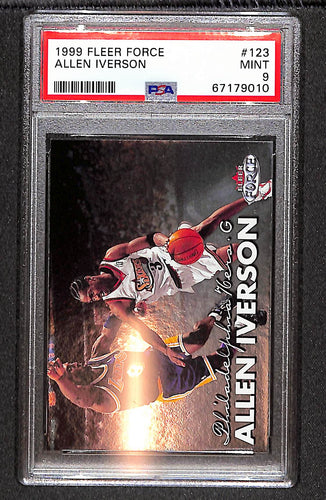 Allen Iverson 1999 Fleer Force #123 PSA 9