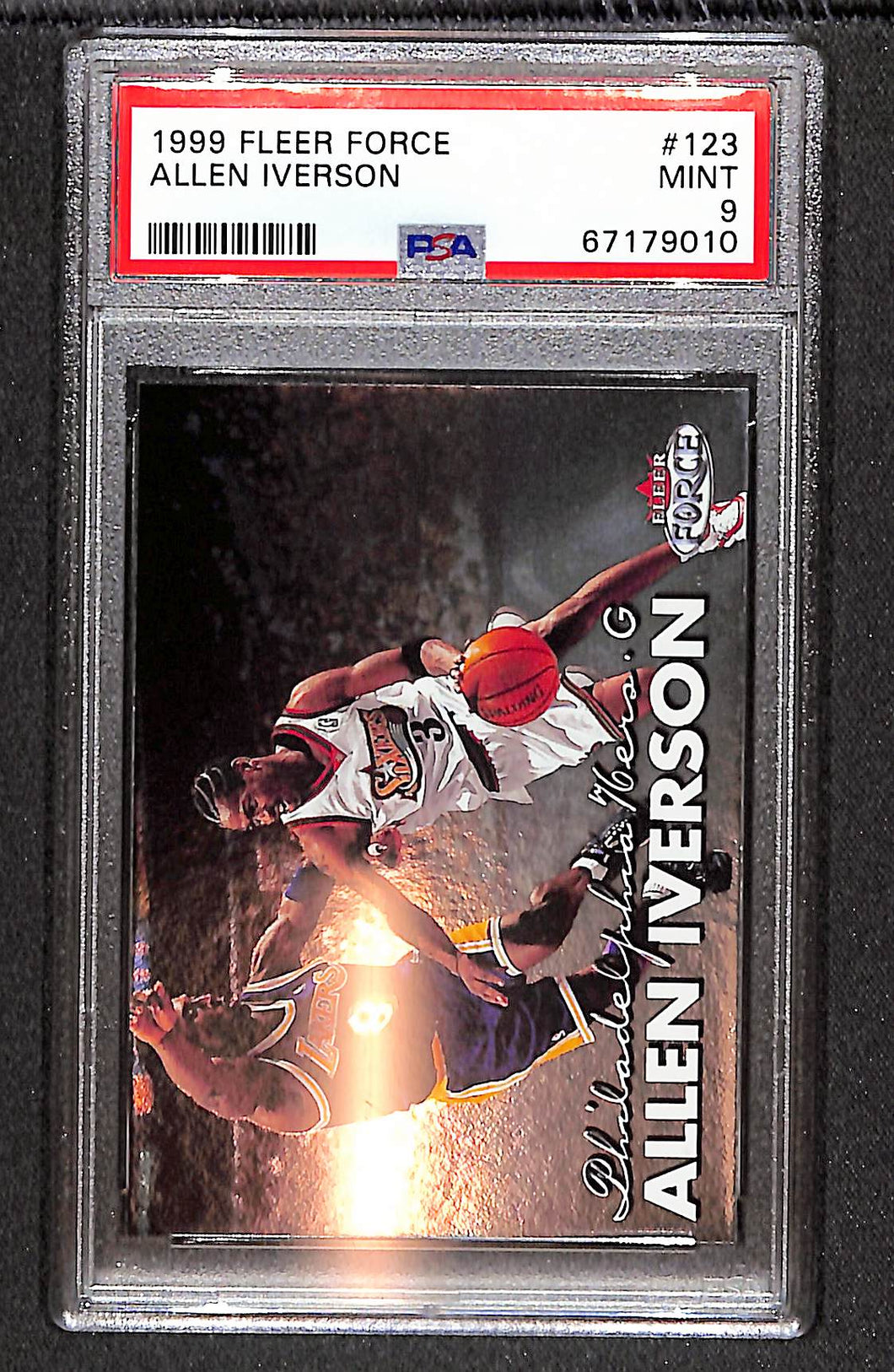 Allen Iverson 1999 Fleer Force #123 PSA 9