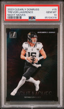 Load image into Gallery viewer, Trevor Lawrence 2023 Clearly Donruss Night Moves #15 PSA 10
