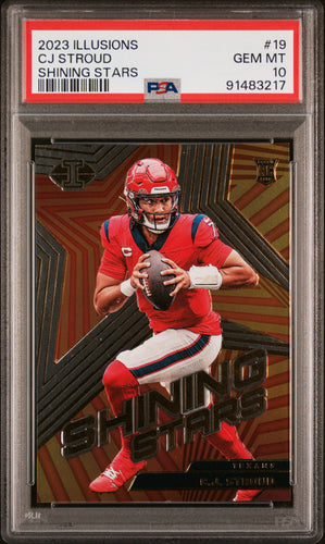 C.J. Stroud 2023 Panini Illusions Shining Stars #19 PSA 10