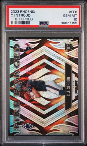 C.J. Stroud 2023 Panini Phoenix Fire Forged #FF-6 PSA 10